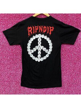 RIPNDIP Expression Peace Sign Lord Nermal T-Shirts Small